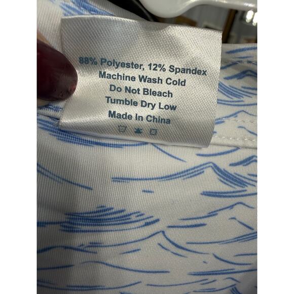 Coastal Golf Co.  Surf Side Polo Shirt Performance Ocean Blue Sz S New - Picture 11 of 11